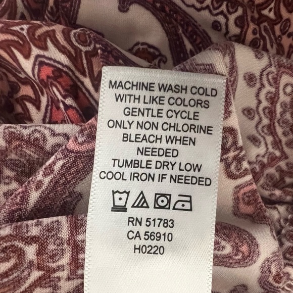 Maurices Plus Size Pink Paisley Tie Waist Jumpsuit size 4X - Picture 9 of 11